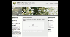 Desktop Screenshot of elkhuntersjournal.com