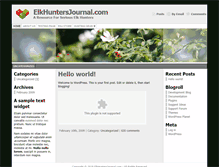 Tablet Screenshot of elkhuntersjournal.com